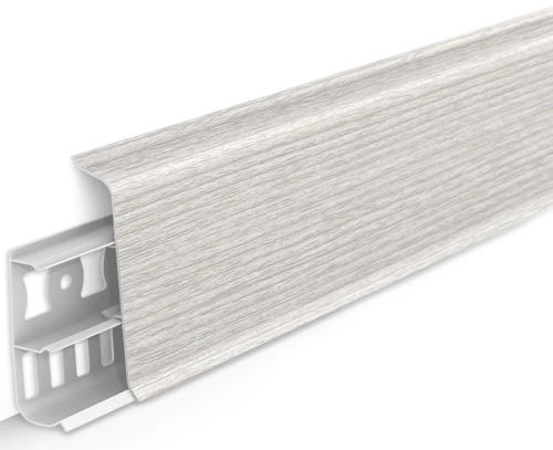 Плинтус напольный 70мм 2,2м "Идеал Деконика", 265 Клен патина