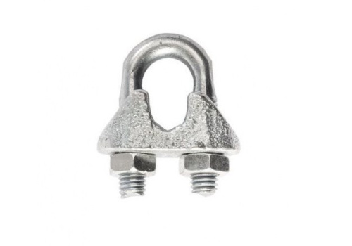 Зажим для стальных канатов 4 мм, одинарный, оцинк. (упак/4шт) ,B007828