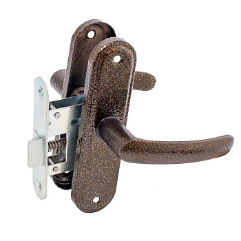 Защелка врезная ЗЩ1-45А (медь антик) (47477) (АБСОЛЮТ)