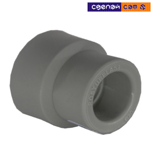 Муфта ПП переходная вн/вн 25х20 PN25, серый РосТурПласт (15911)