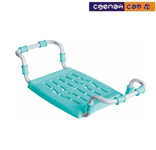 Сиденье в ванну раздвижное пластик-бирюза СВ5-бир