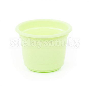 Горшок цветочный "Ксения" №1 - 0.25 л бледно-зеленый