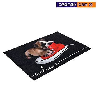 Коврик влаговпитывающий "Щенок" 40х60 см "Velur"