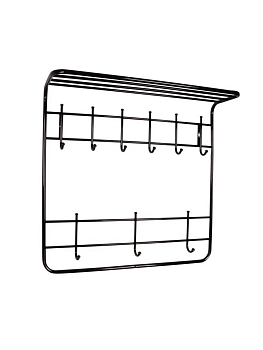 Вешалка 2х ярусная 80 (Черный)