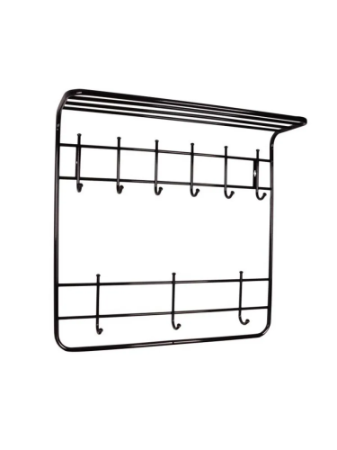 Вешалка 2х ярусная 80 (Черный)