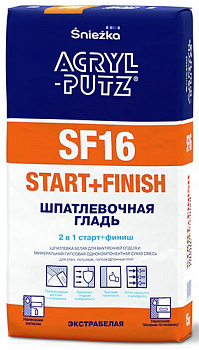 Sniezka ACRYL-PUTZ SF16. Старт-финиш 15 кг
