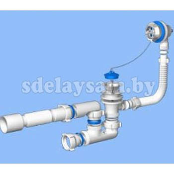 Сифон Ани  для ванн  1 1/2" с г/тр. 40*50 Е255