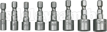 Биты М5-М13 набор 8шт. TOPEX