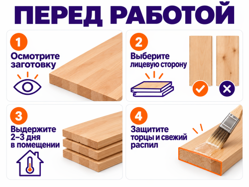Мебельный щит из ольхи сращённый, 1500×225×20 мм, сорт 1/2 фото 4