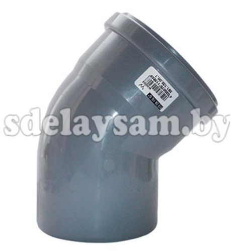 Колено канализационное ПП  110х45