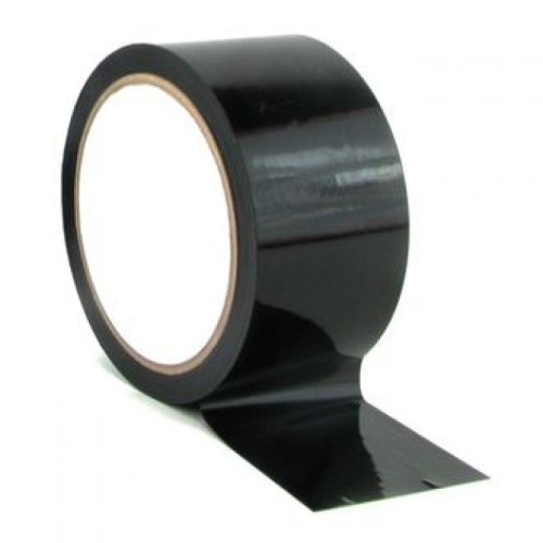 Лента клейкая 48х50, черная  652045