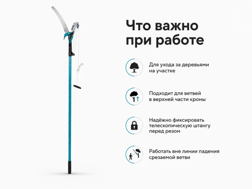 PARK сучкорез для высоких деревьев фото 4