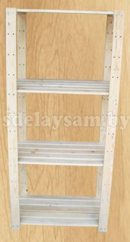 Стеллаж для бытового хранения П4-2000*730*320- 4 полки, РБ