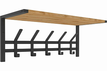 Вешалка с полкой "Торонто 21Д" (Черный)