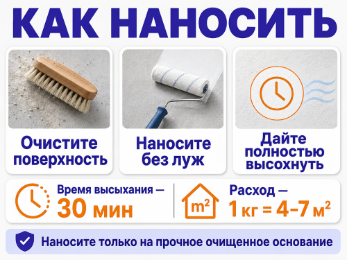 Грунтовка глубокого проникновения SUPER DECOR «Супергрунт 70», 1 кг фото 4