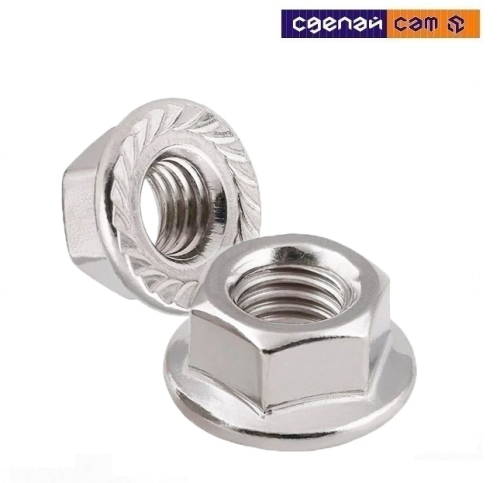 Гайка М12 с фланцем (цинк) в упаковке 5 шт.