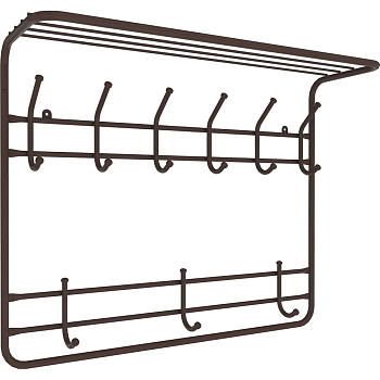 Вешалка 2х ярусная 80 (Коричневый)