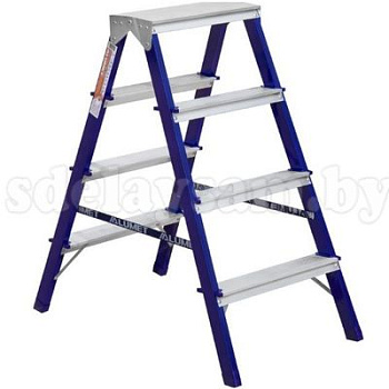 Стремянка двухсторонняя стальная  4-х ступенчатая