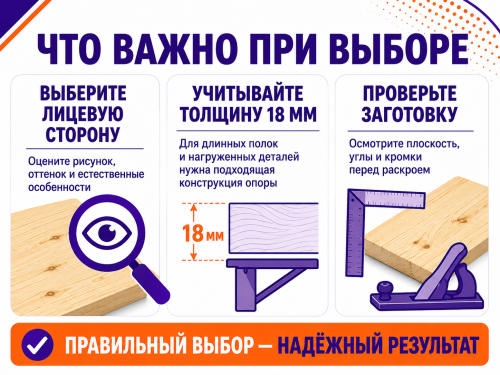 Мебельный щит из сосны/ели 400×400×18 мм, сорт 1/2