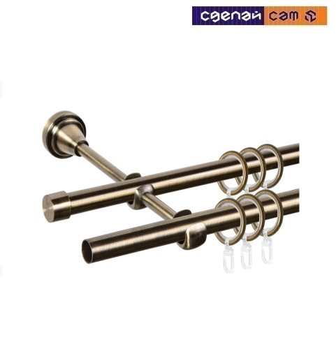 Заглушка D16 Закругленная Антик