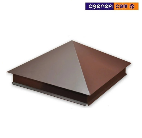 Колпак полимерный коричневый 510х510