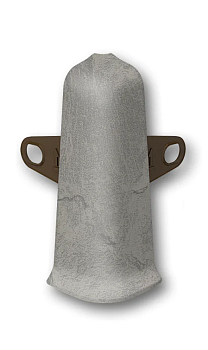 Угол наружный  для плинтуса 70мм "Идеал Деконика", 547 Лофт светло-серый