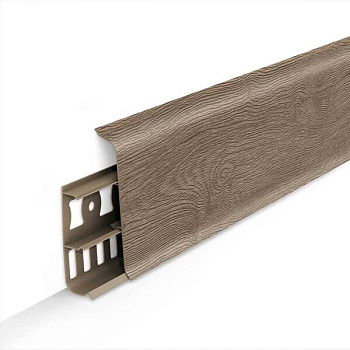 Плинтус напольный 70мм 2,2м "Идеал Деконика", 205 Дуб капучино