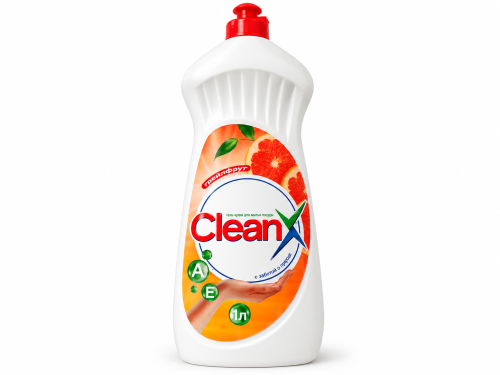 Гель-крем для мытья посуды CleanX «Грейпфрут», 1 л
