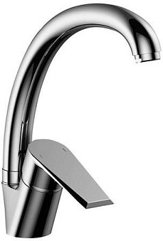 RS28-23 Смеситель одноручный (35мм)  для кухни с высоким поворотным изливом, хром RS28-23