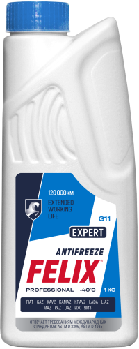 Антифриз FELIX EXPERT G11 (синий), в п/э бут. 1 кг