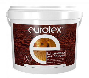 Шпатлевка для дерева "Eurotex", белый(1,5 кг)