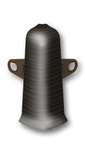 Угол наружный  для плинтуса 70мм "Идеал Деконика", 303 Венге темный