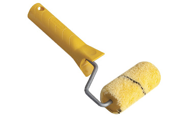 Валик нитяной 10см D15 Bautex, с ручкой d6, ворс 9мм., Польша