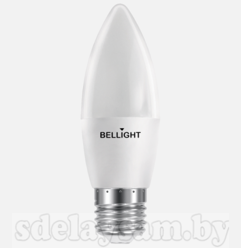Лампа светодиодная BELLIGHT LED Свеча C37 8W 220V E27 3000K  