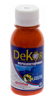 Паста колерная  "DEKOR" персик №25 0,1 кг
