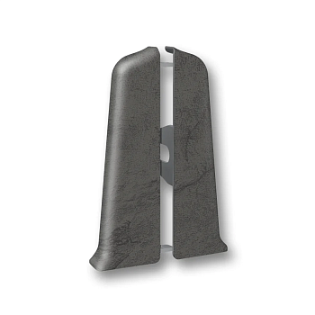 Заглушки (пара) для плинтуса 70мм "Идеал Деконика", 548 Лофт серый