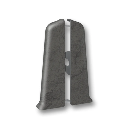 Заглушки (пара) для плинтуса 70мм "Идеал Деконика", 548 Лофт серый