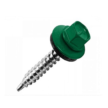 Саморез кровельный 4,8*29 RAL6005 зеленый мох (1уп/10шт)