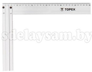 Угольник TOPEX  350мм алюминиевый 30C364