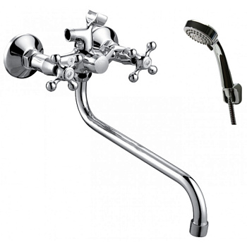 Смеситель для ванны с маховиками CITY (керам.шайбы)  21100054