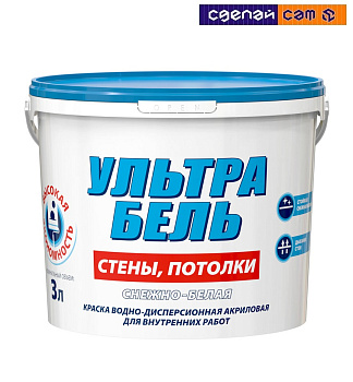 Краска Snizeka Ультра Бель 1л