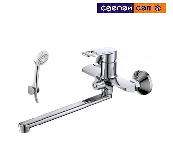 Смеситель для ванны с душевым гарнитуром Flat 21117015