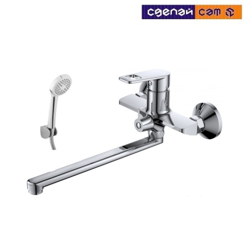 Смеситель для ванны с душевым гарнитуром Flat 21117015