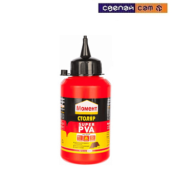 Момент клей водно-дисперсионный Столяр Супер ПВА 250 г 