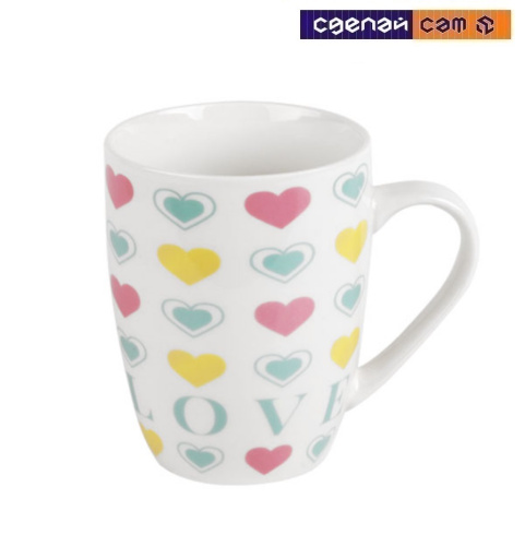 Кружка керамическая, 360 мл, Love-3