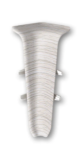 Угол внутренний для плинтуса 70мм "Идеал Деконика", 253 Ясень серый