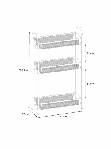 Этажерка Ладья 13/Э 399 Черный