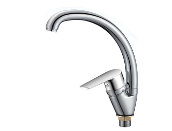 Смеситель MIA для кухни с поворотным высоким изливом настольный 21118009*