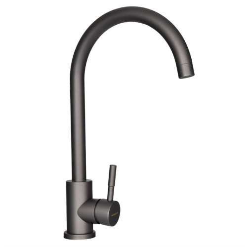 WP49-098-3-U Смеситель для кухни, нерж. сталь, ГРАФИТ Wisent