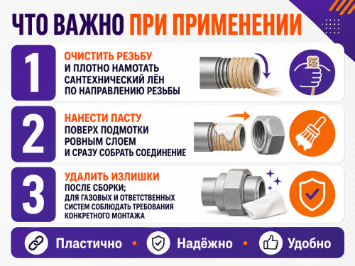 Паста для резьбовых соединений Multipak 5527502, 20 г фото 4